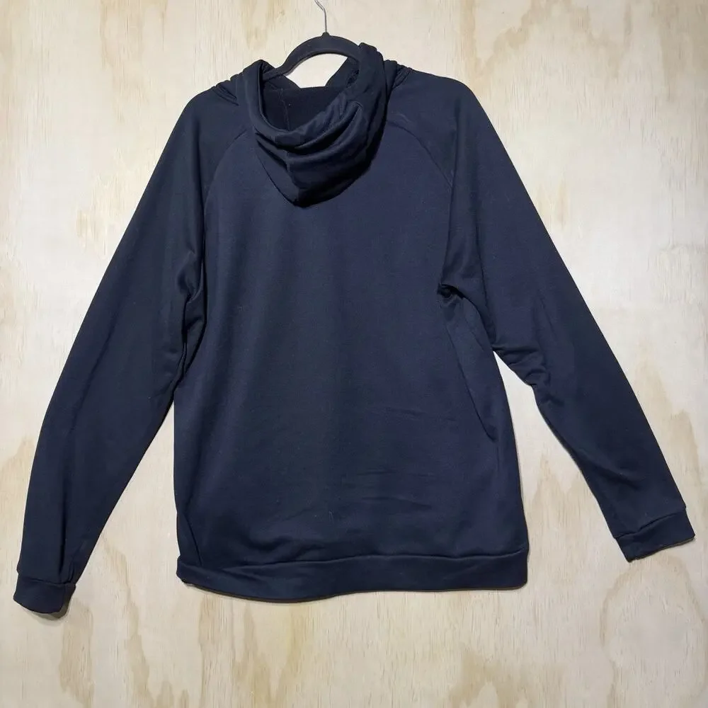 Nike Dri-Fit Hoodie Sweatshirt Black‎ Pullover Athletic Training Men’s L